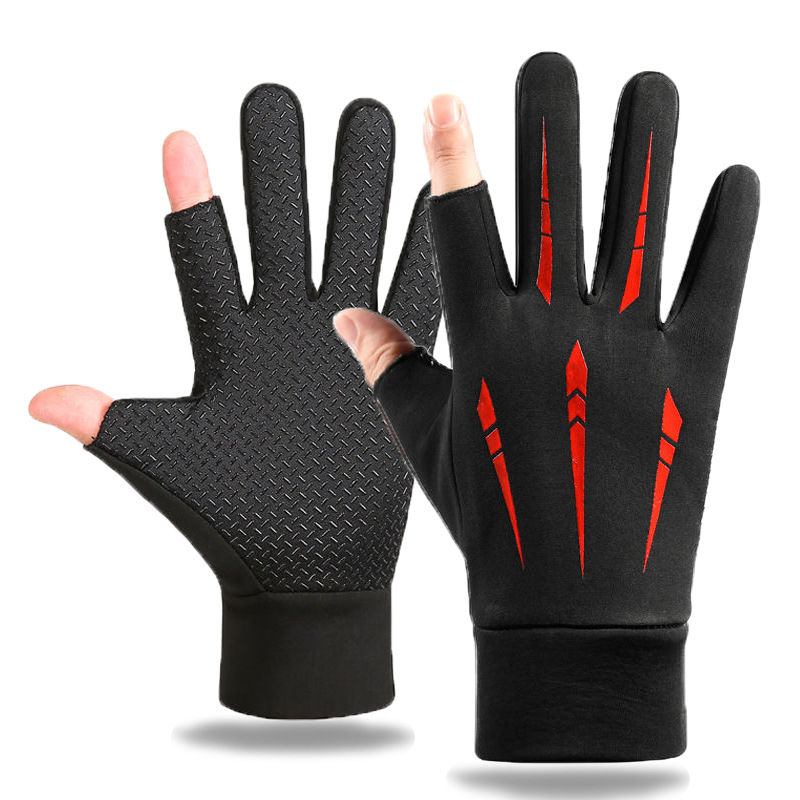 Fishing Gloves - Warm Cycling Gloves for Men Autumn