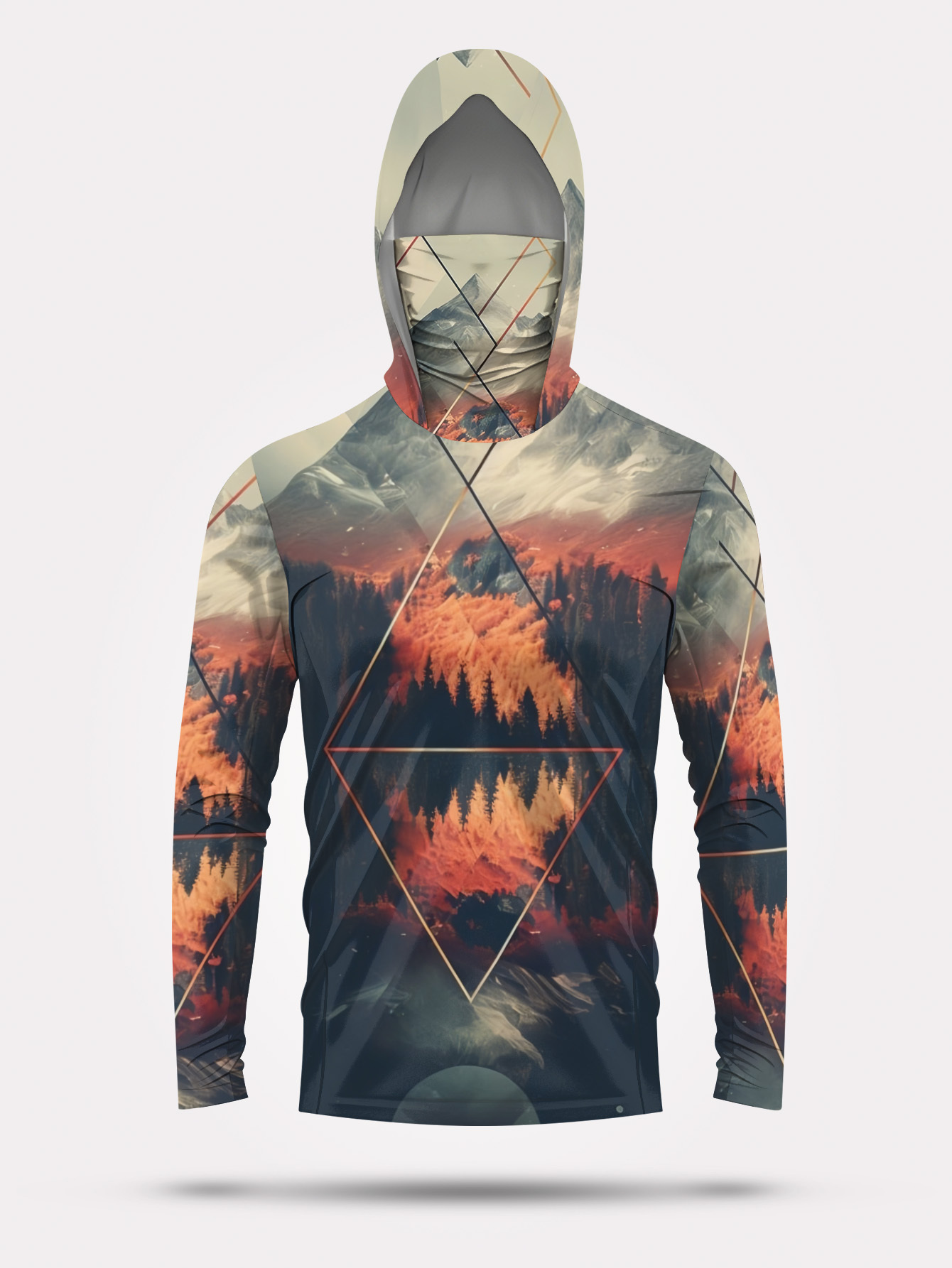 Outdoor Men's Fishing Hoodie B - Fishing Mask Sun Protection ulasan dan harga
