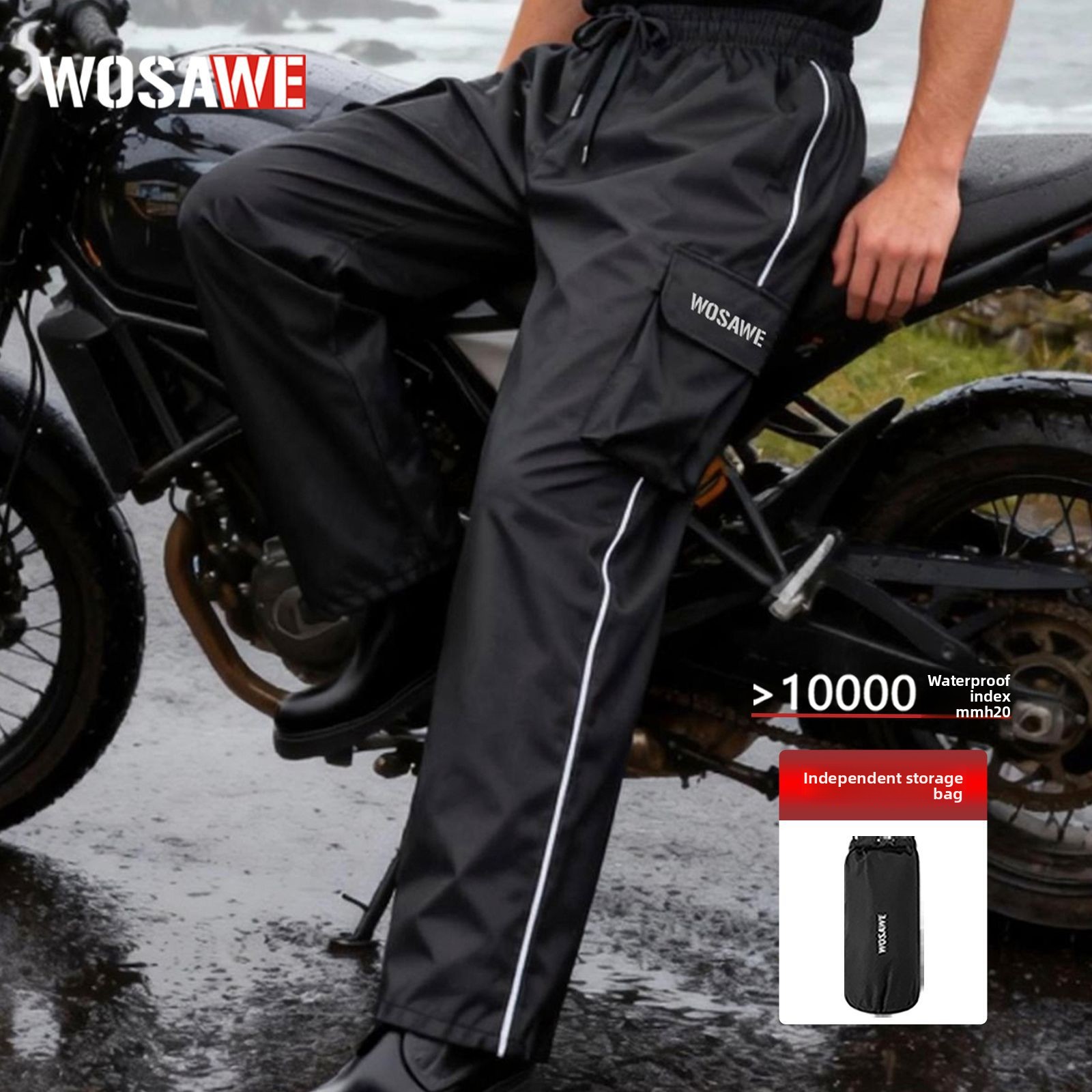 WOSAWE Waterproof Rain Pants w - Fishing Rain Suit ulasan dan harga