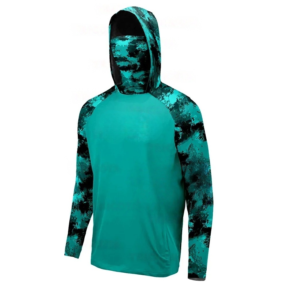 MALFC Fishing Apparel Men Hood - Fishing Shirt Uv Protection ulasan dan harga