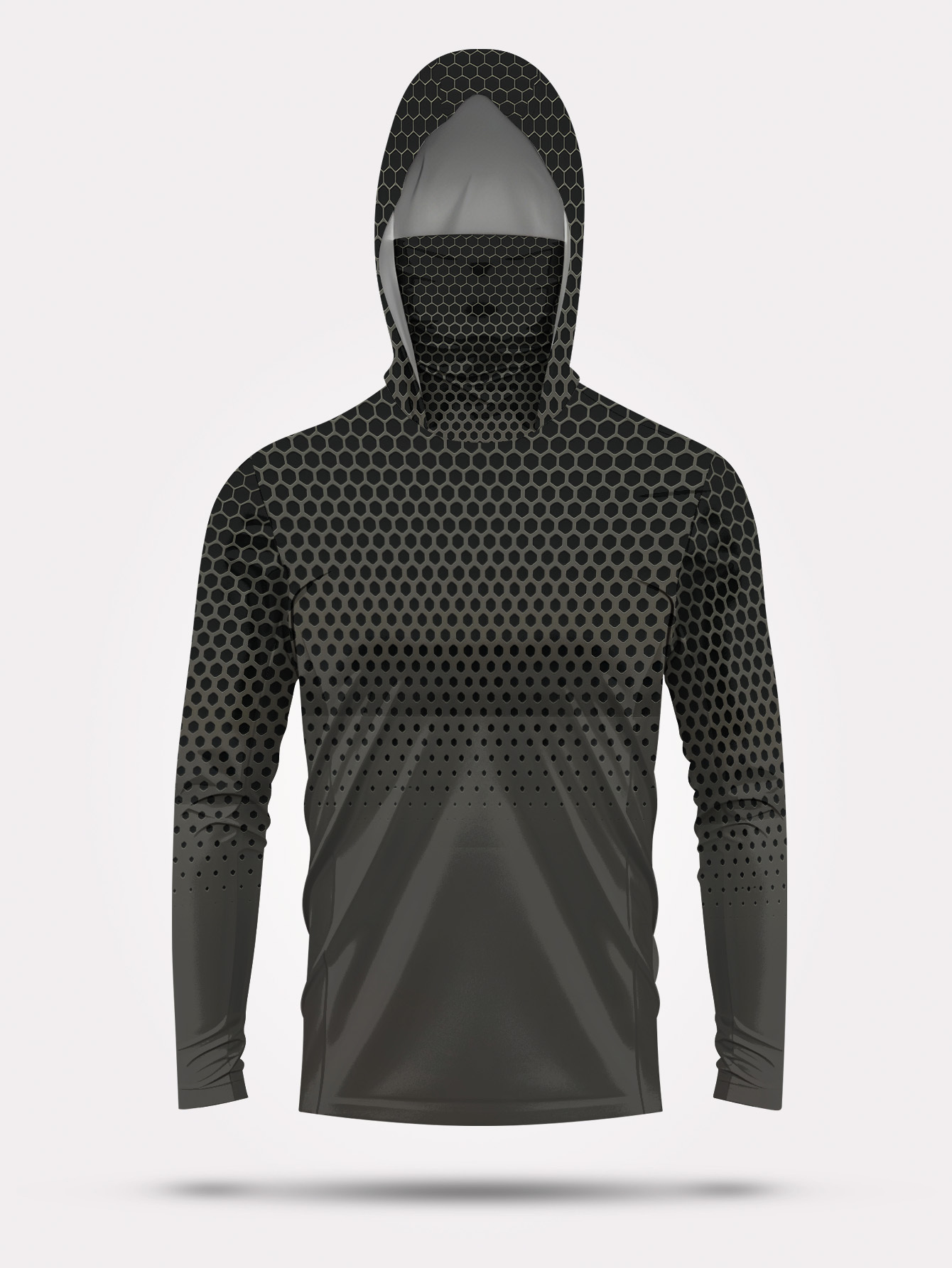 Men Hood Fishing Shirt long sl - Fishing Shirt Uv Protection ulasan dan harga