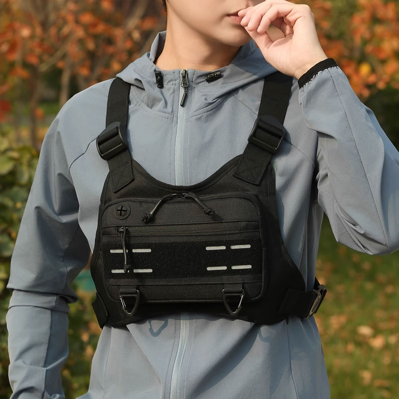 Outdoor Chest Bag For Men Fron - Fishing Vest ulasan dan harga