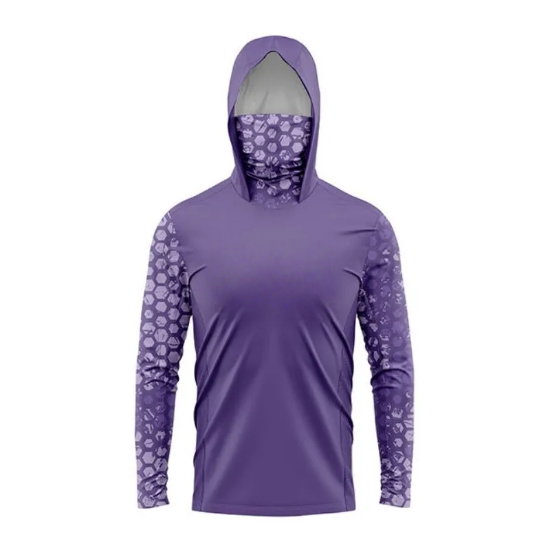 MALFC Hood Fishing Shirt Fishi - Fishing Shirt Uv Protection ulasan dan harga
