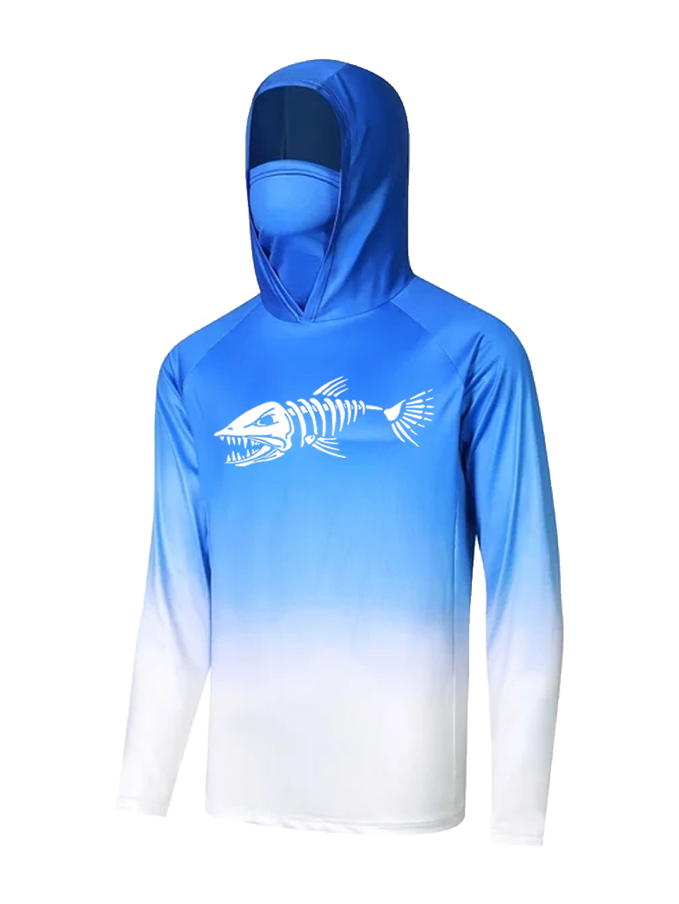 UPF 50+ Hooded Fishing Clothes - Fishing Mask Sun Protection ulasan dan harga