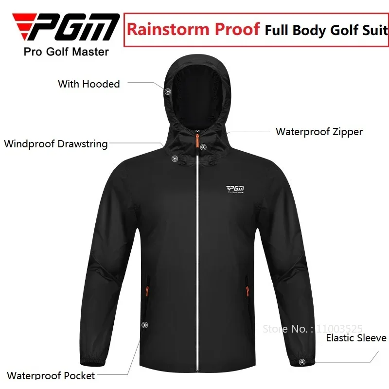 Pgm Men Golf Raincoat Rain Pan - Fishing Rain Suit ulasan dan harga